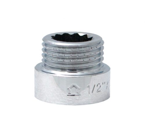 Krómozott csaphosszabbító sárgaréz 1/2"x10mm