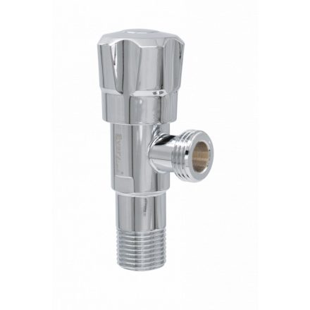 Kerámia betétes INOX sarokszelep 1/2x3/4" CLASSIC